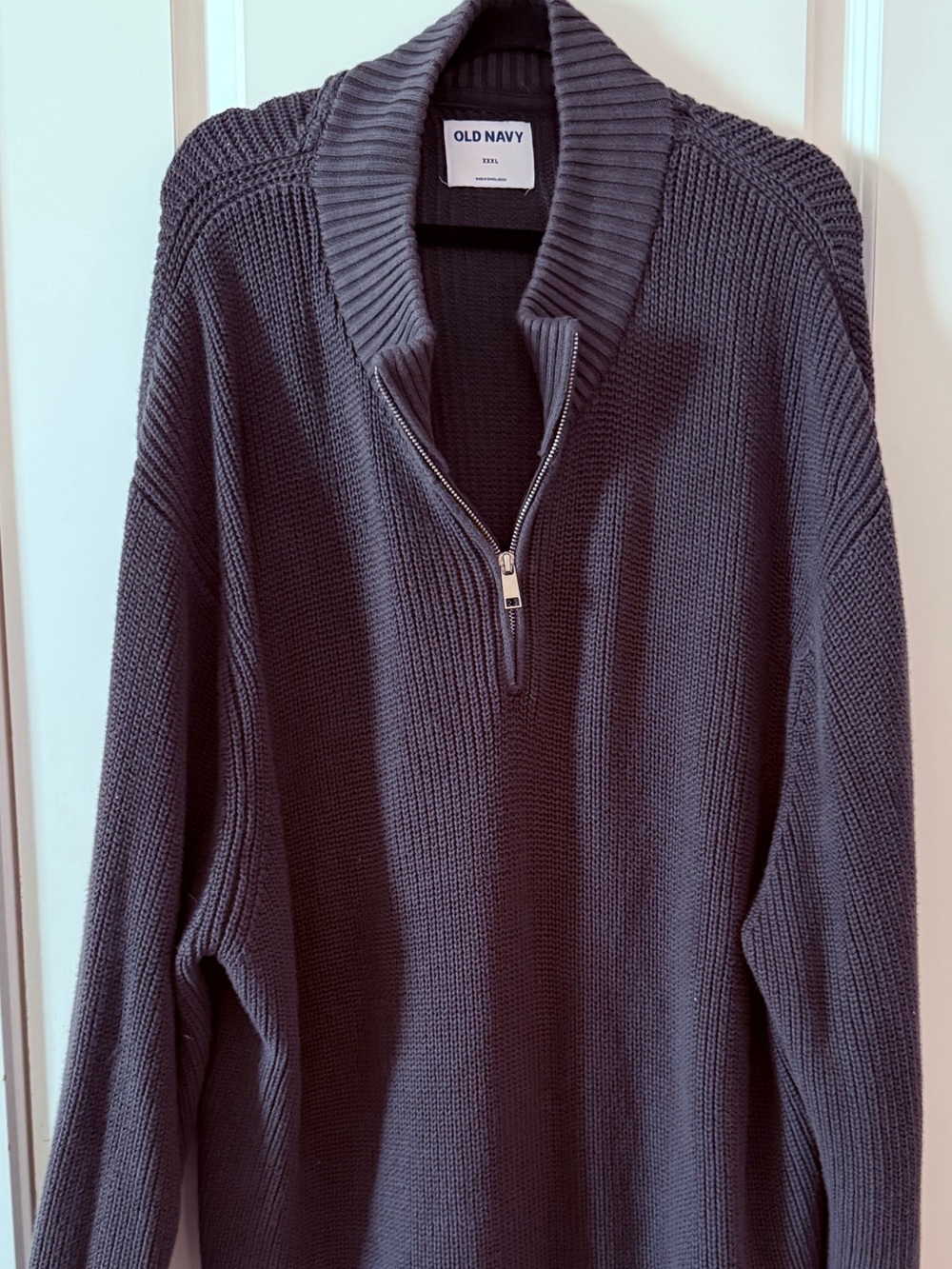 Old Navy Men's Charcoal Half-Zip Sweater
